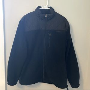 Chaps Black Full Zip Fleece Jacket